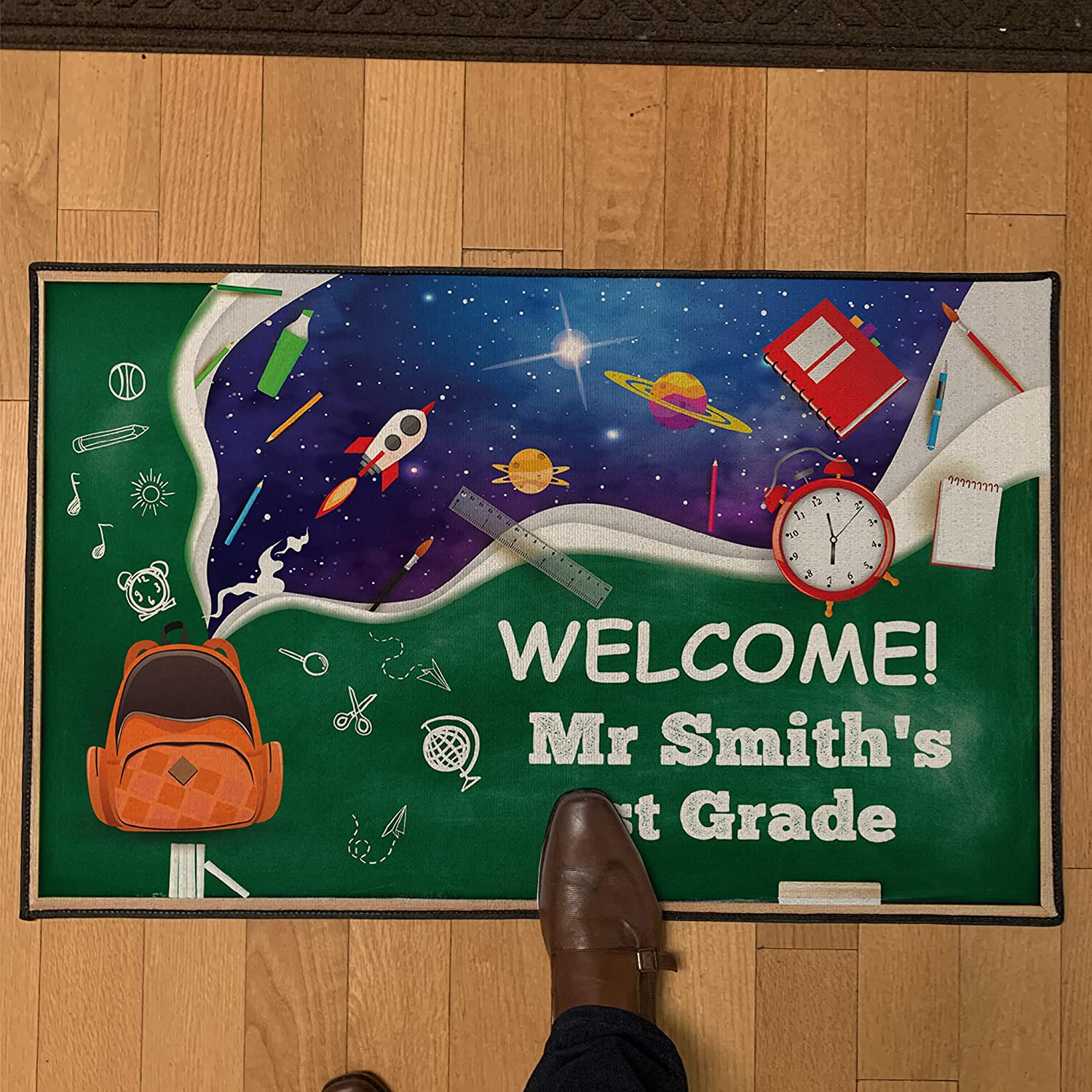 Custom Teacher's Doormat - Personalized with Name & Class - Image 2