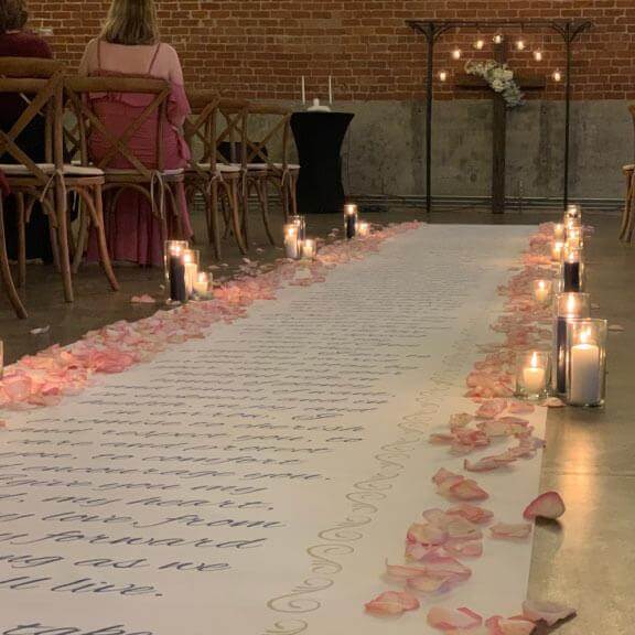 Custom Wedding Aisle Runner - Image 6