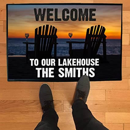 Custom Welcome to our Lake House Doormat
