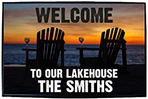 Custom Welcome to our Lake House Doormat - Image 6