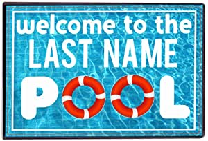 Custom Welcome to the Pool Doormat - Image 2