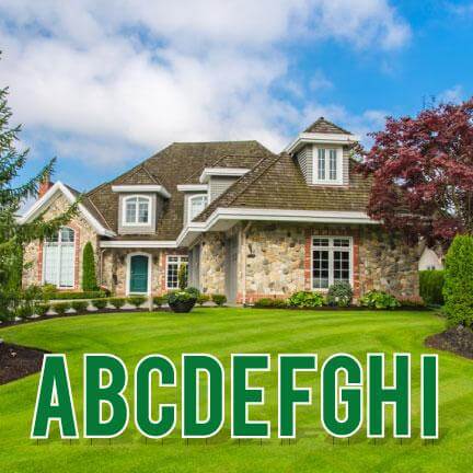 18" Bebas Alphabet Yard Card Letters Pack of 3 Sets - Image 6