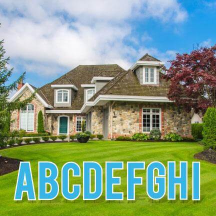18" Bebas Alphabet Yard Card Letters Pack of 3 Sets - Image 8