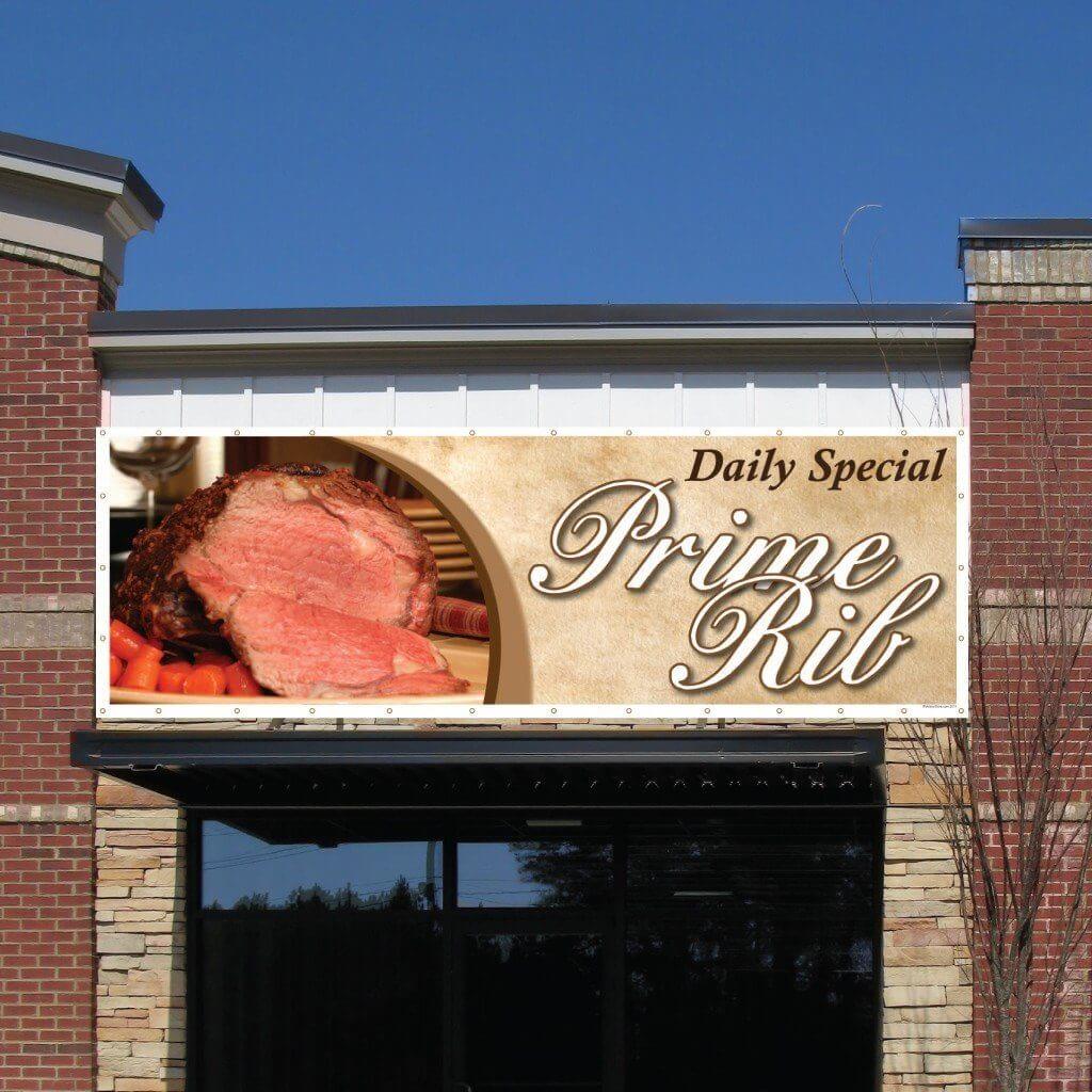 Daily Special Prime Rib Vinyl Banner - Image 4