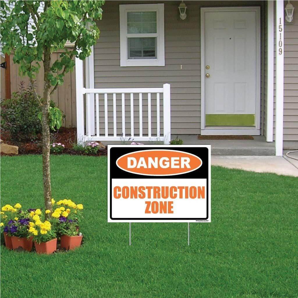 Construction Zone Sign or Sticker