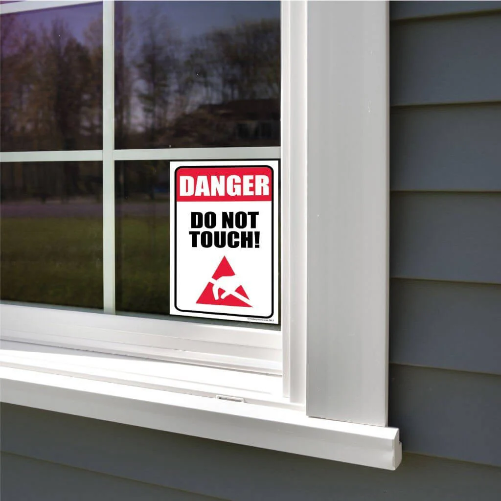 Danger: Do Not Touch Sign or Sticker - Image 6