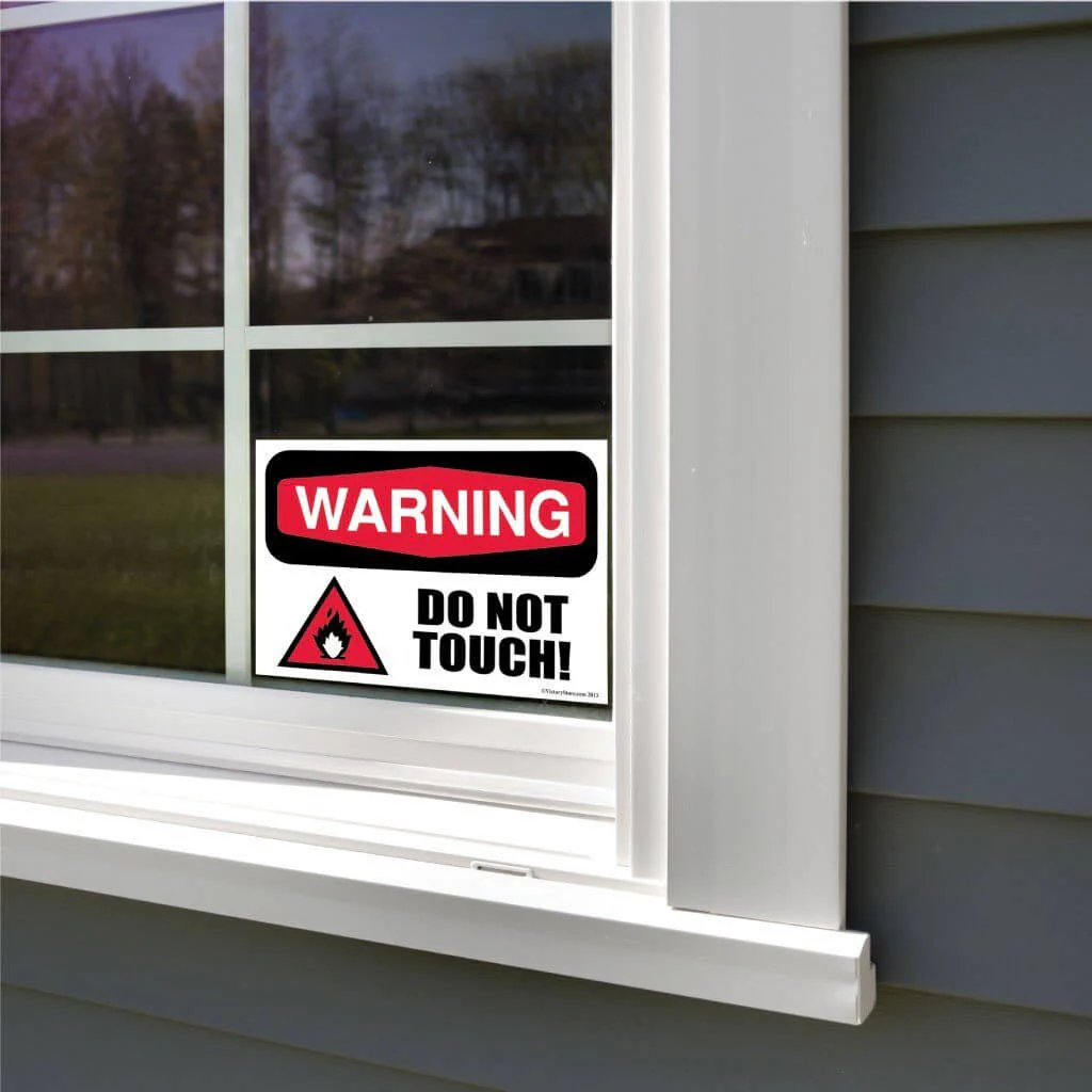 Danger: Do Not Touch Sign or Sticker - Image 7