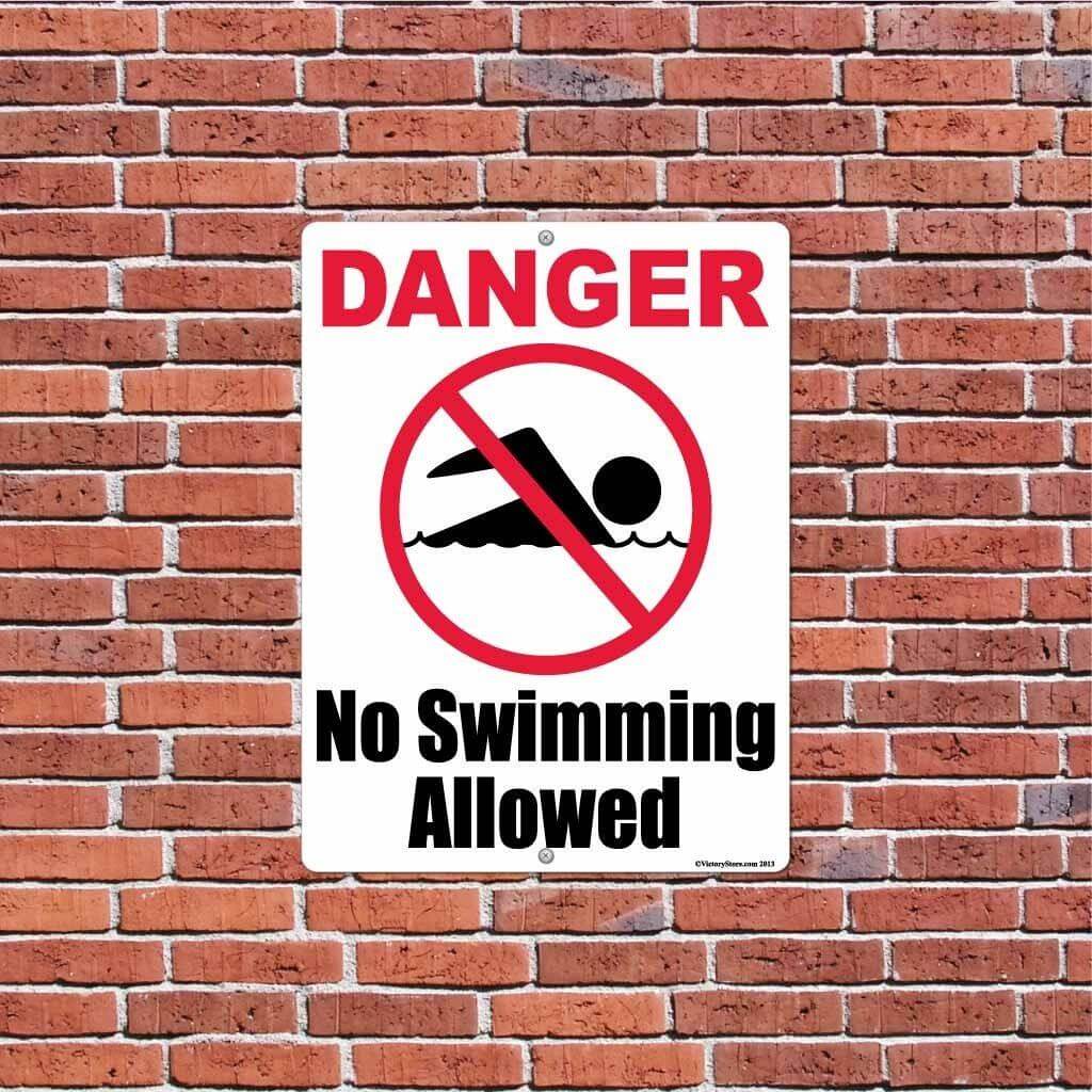 No Swimming Allowed Sign or Sticker