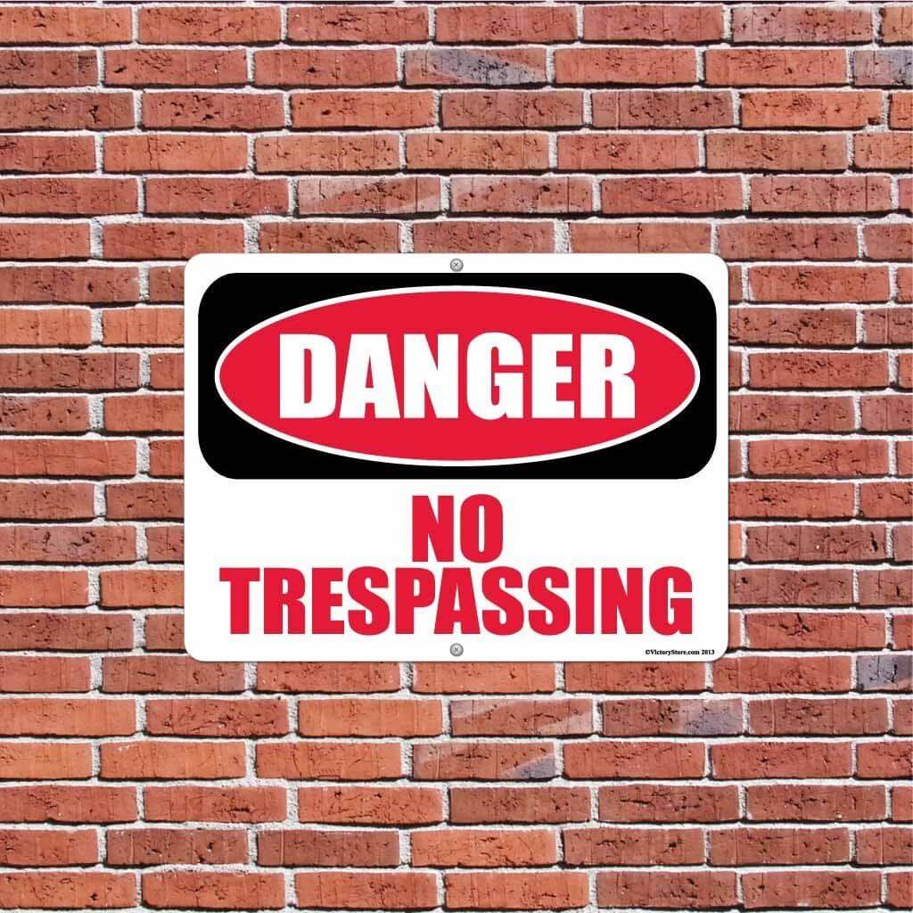 No Trespassing Sign or Sticker - Image 4