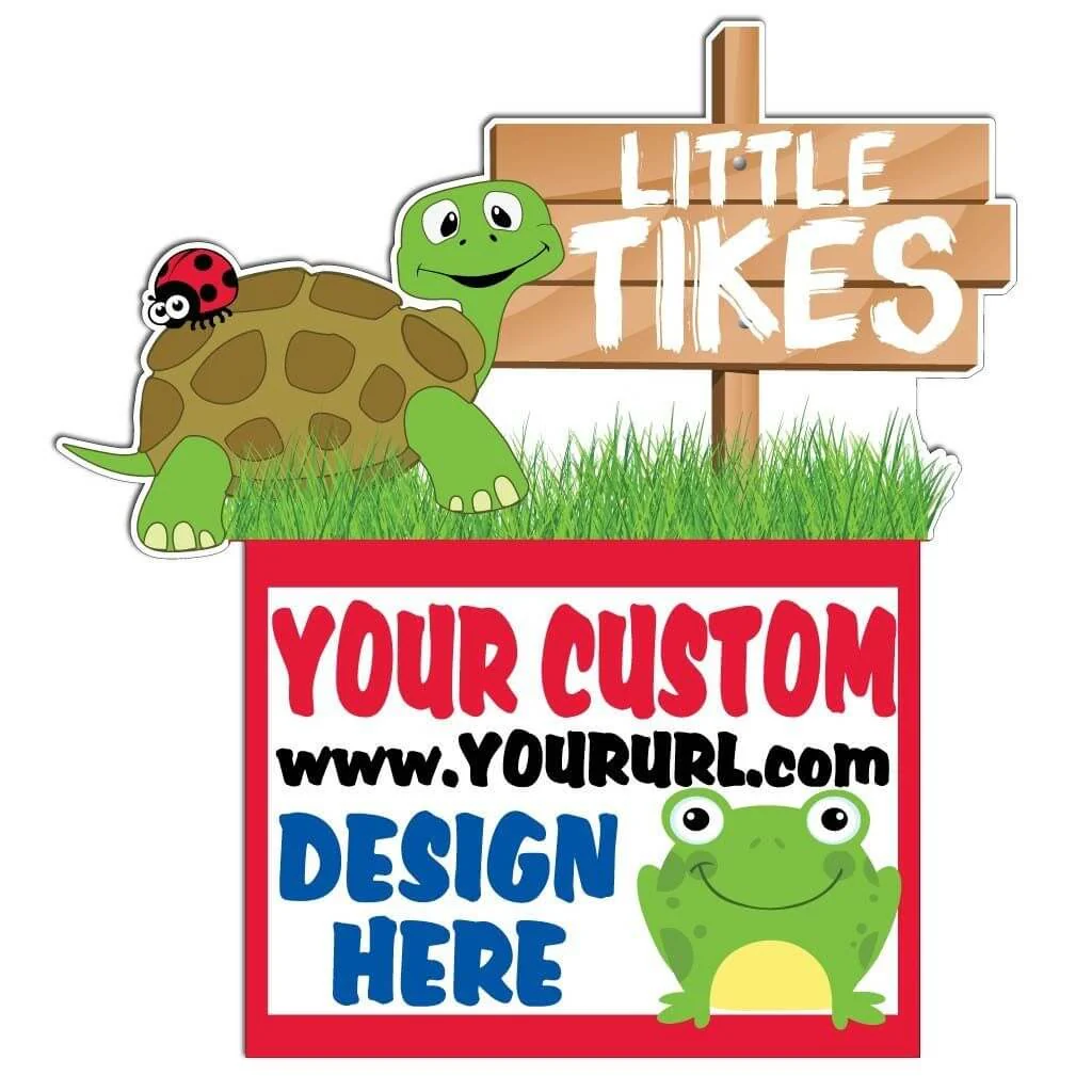 Daycare Turtle Over-the-top Yard Sign | Includes F11 Frame - Image 2