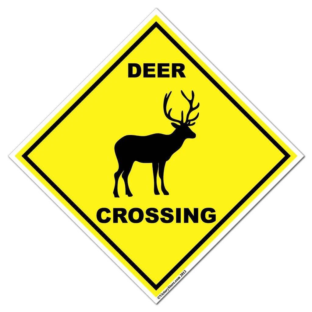 Deer Crossing Sign or Sticker - Image 3