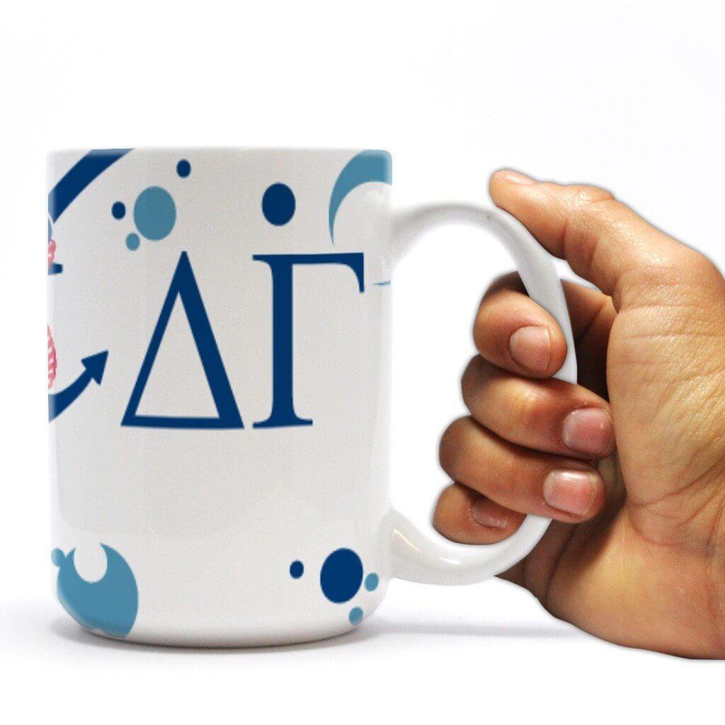 Delta Gamma 15oz Bubble Coffee Mug