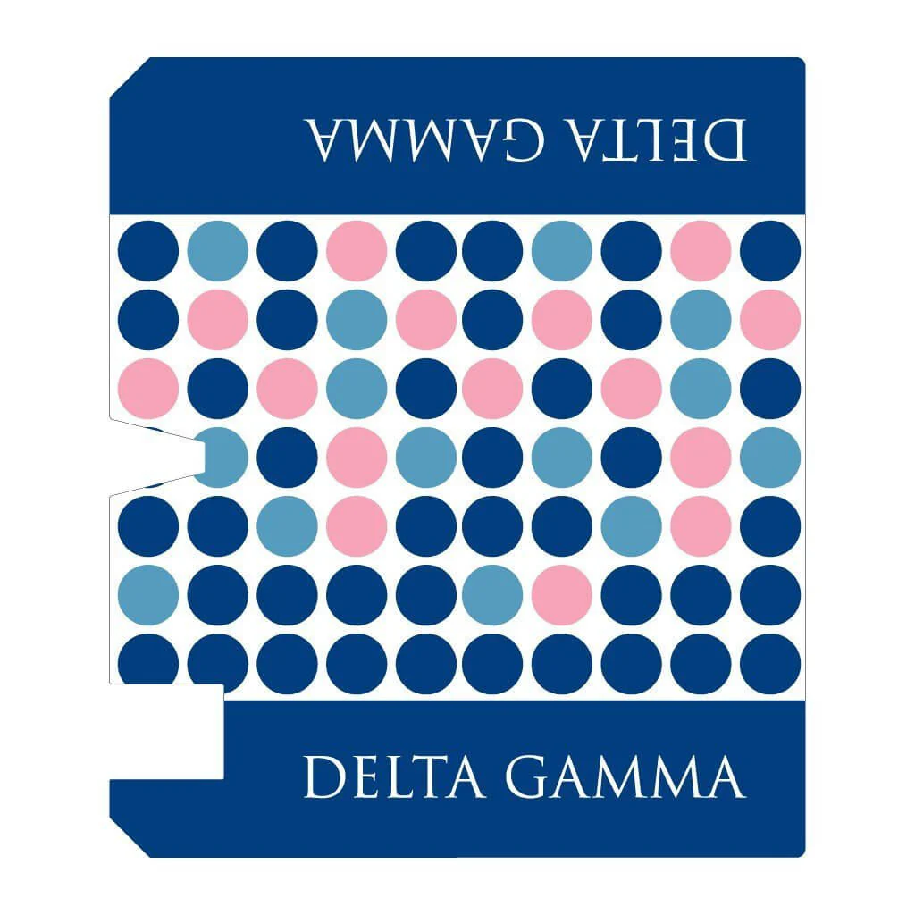 Delta Gamma Dotted Magnetic Mailbox Cover - Image 2