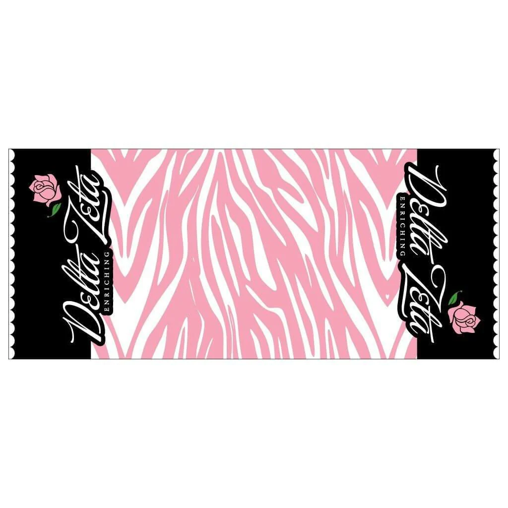 Pink Zebra Print Delta Zeta 15oz Coffee Mug - Image 3