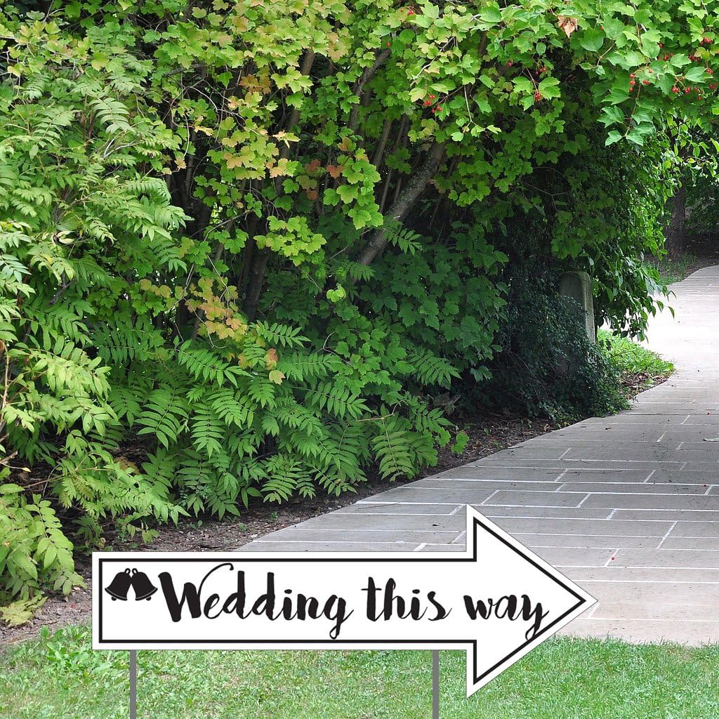 Directional Wedding Yard Signs | 2-Pack