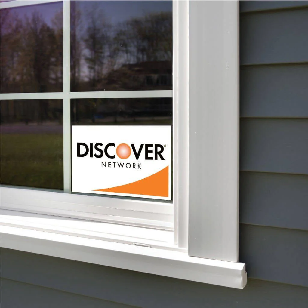 Discover Credit Card Sign or Sticker - Image 6