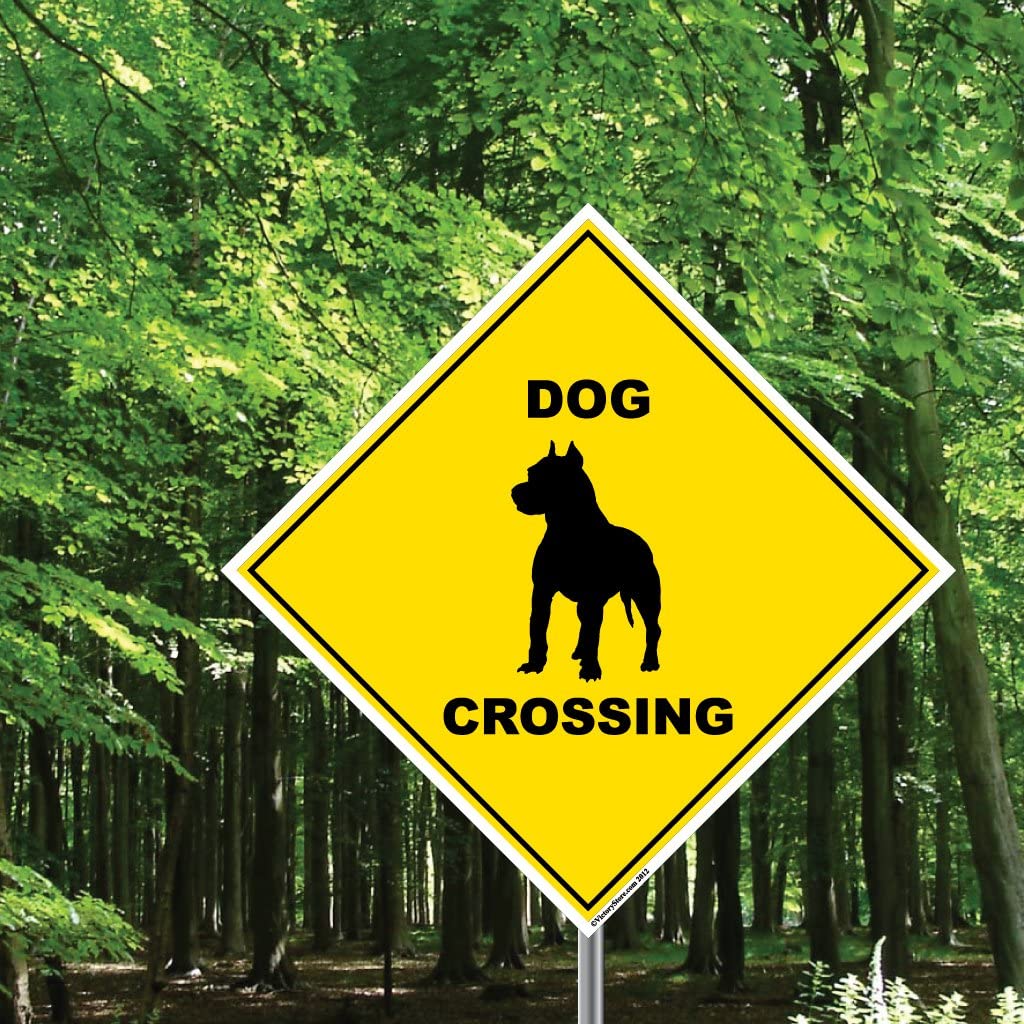 Dog Crossing Sign or Sticker