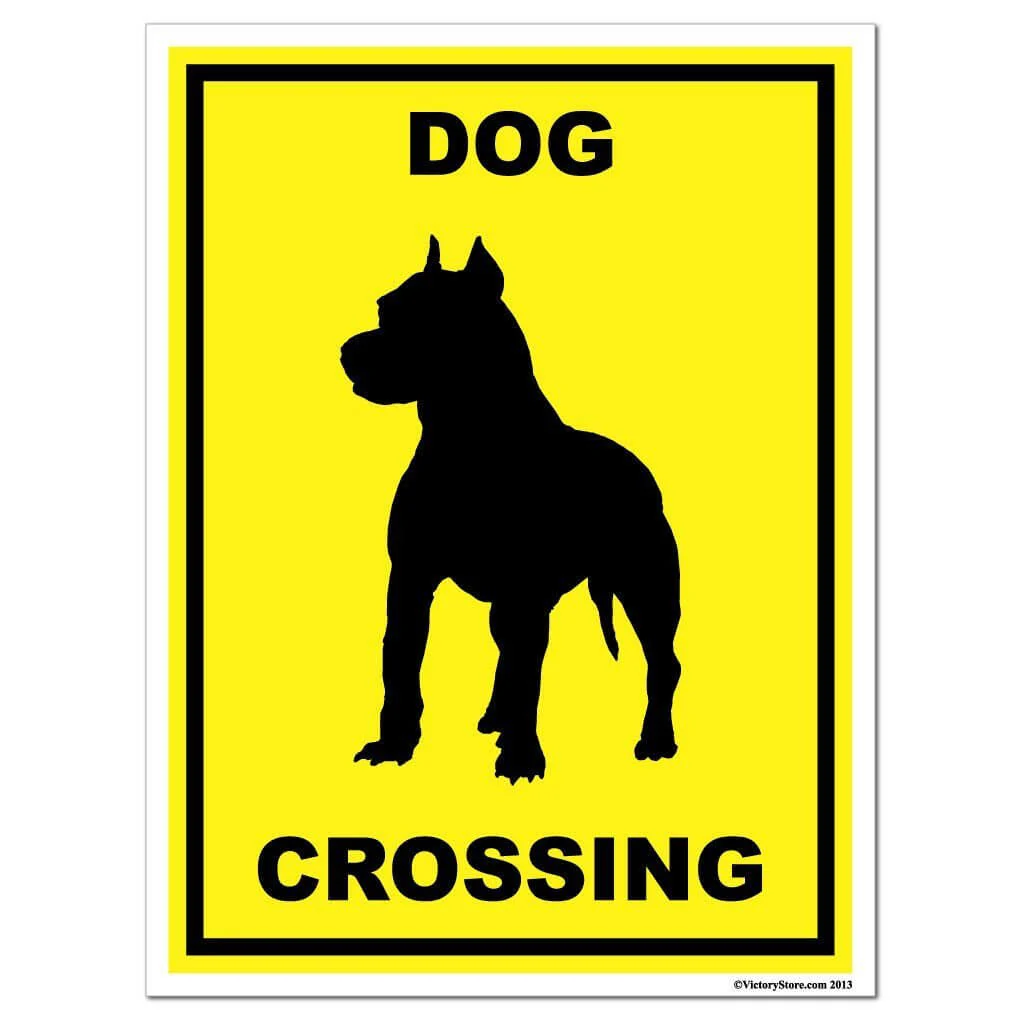 Dog Crossing Sign or Sticker - Image 4