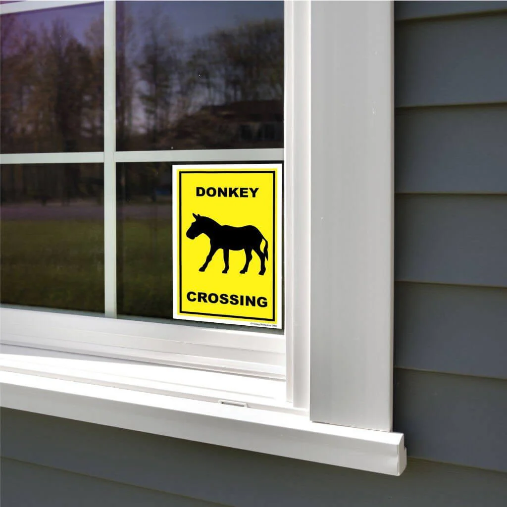 Donkey Crossing Sign or Sticker - Image 8