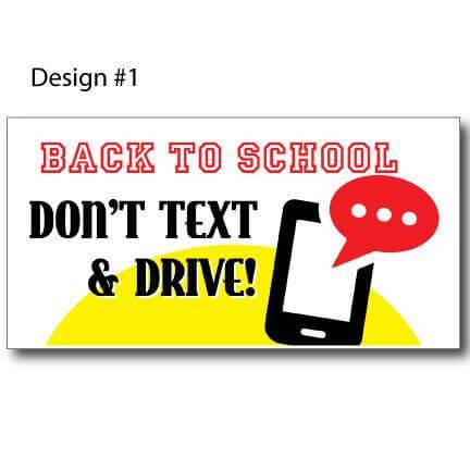 Don't Text and Drive Banners - 4'x8' or 9'x18' - Image 2