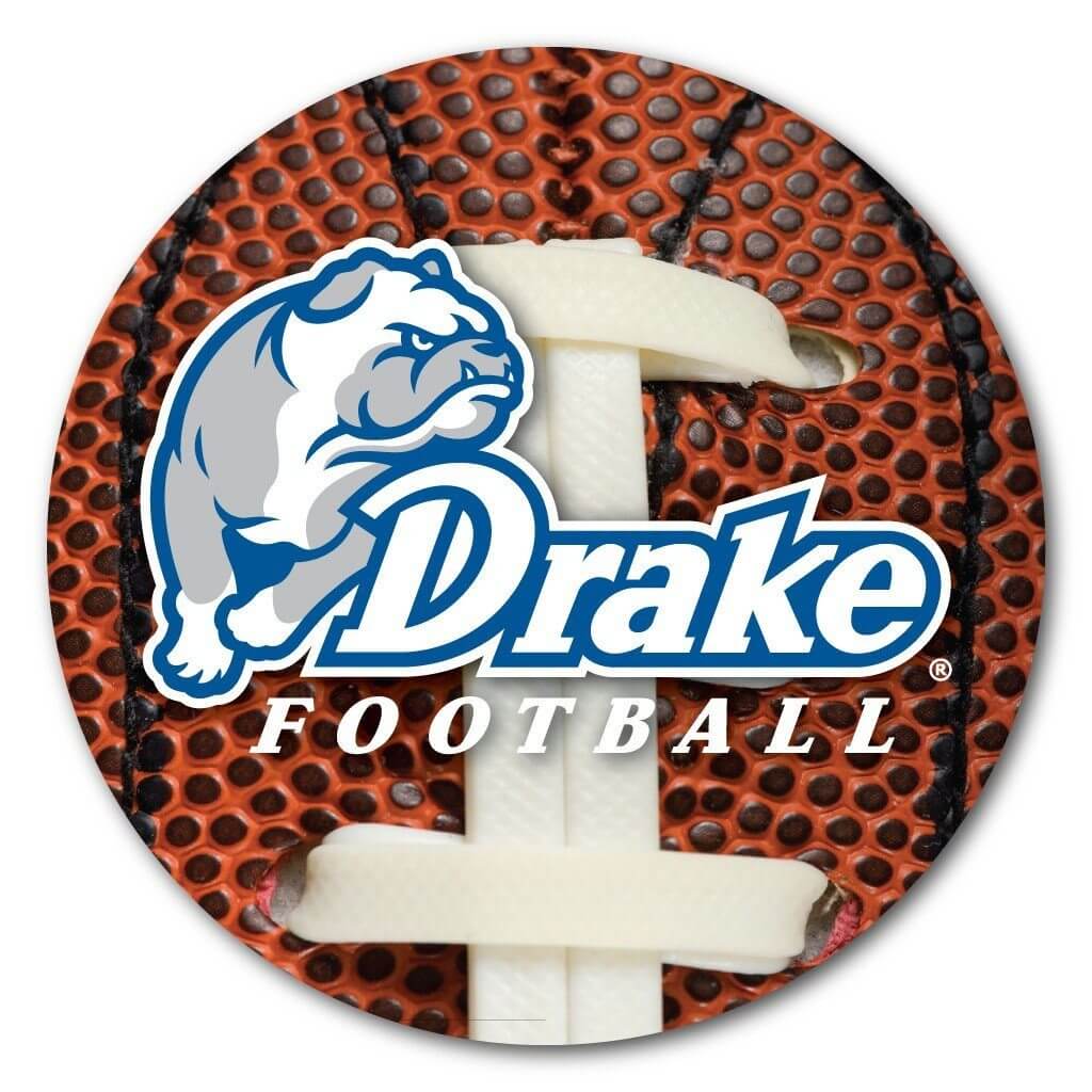 Drake University Football Coaster Set of 4