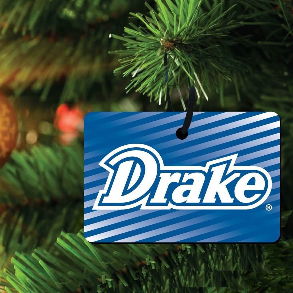 Drake University Rectangle Ornament Set of 3