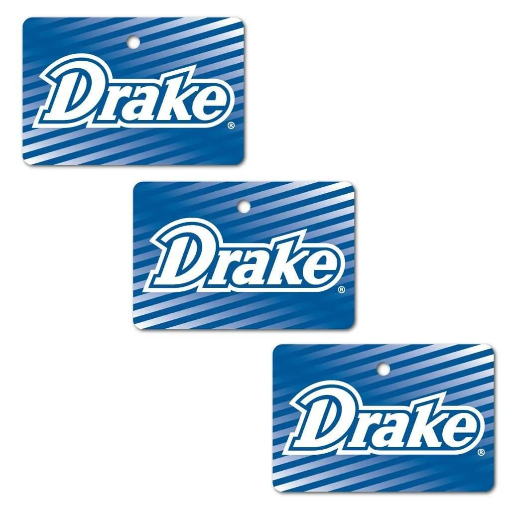 Drake University Rectangle Ornament Set of 3 - Image 2