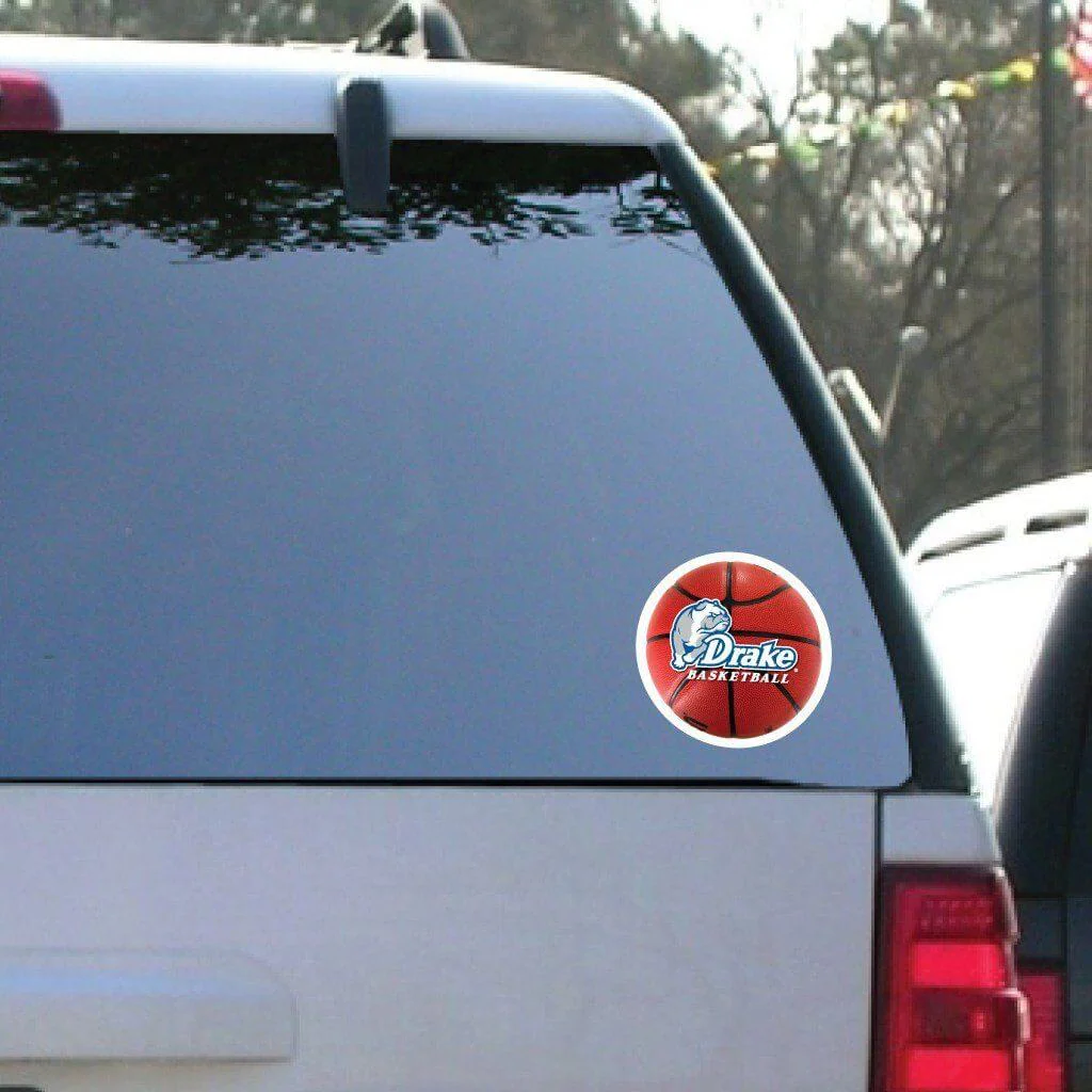 Drake University Basketball Window Decal Set of 2