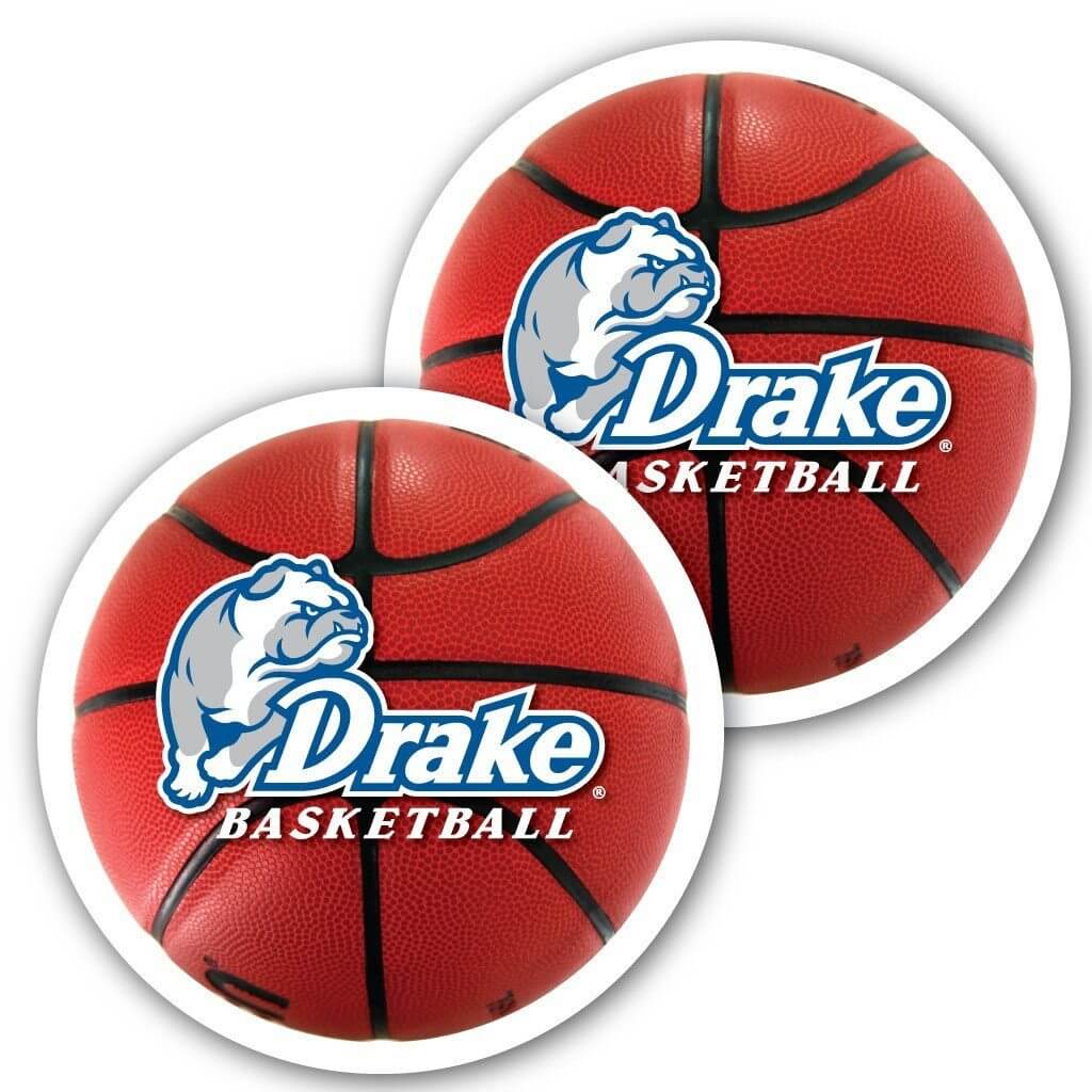 Drake University Basketball Window Decal Set of 2 - Image 2