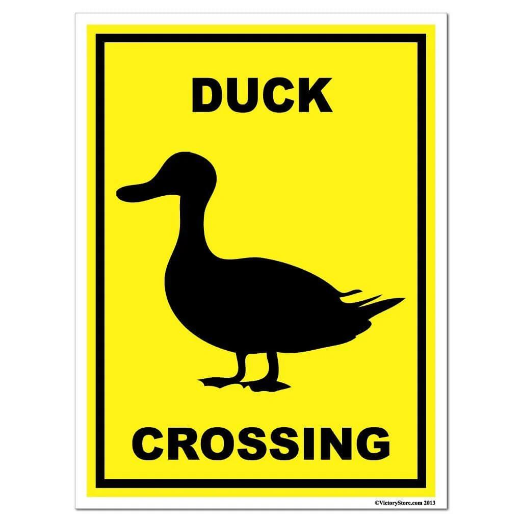 Duck Crossing Sign or Sticker - Image 5