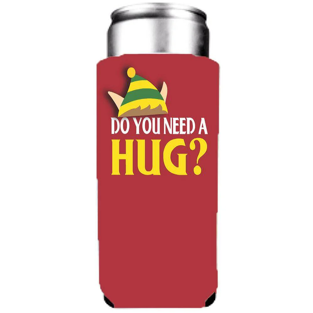 Elf Themed Holiday Can Coolers Pack - Image 6