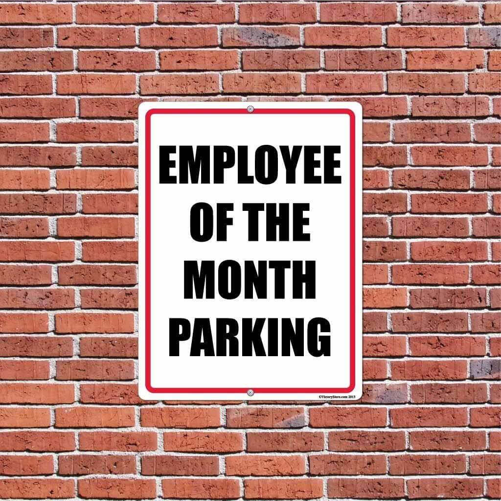 Employee of the Month Parking Sign or Sticker