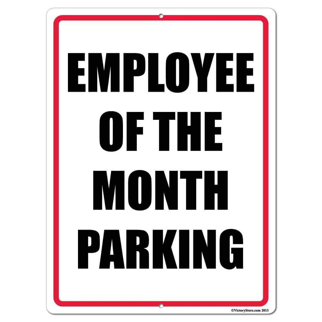 Employee of the Month Parking Sign or Sticker - Image 4