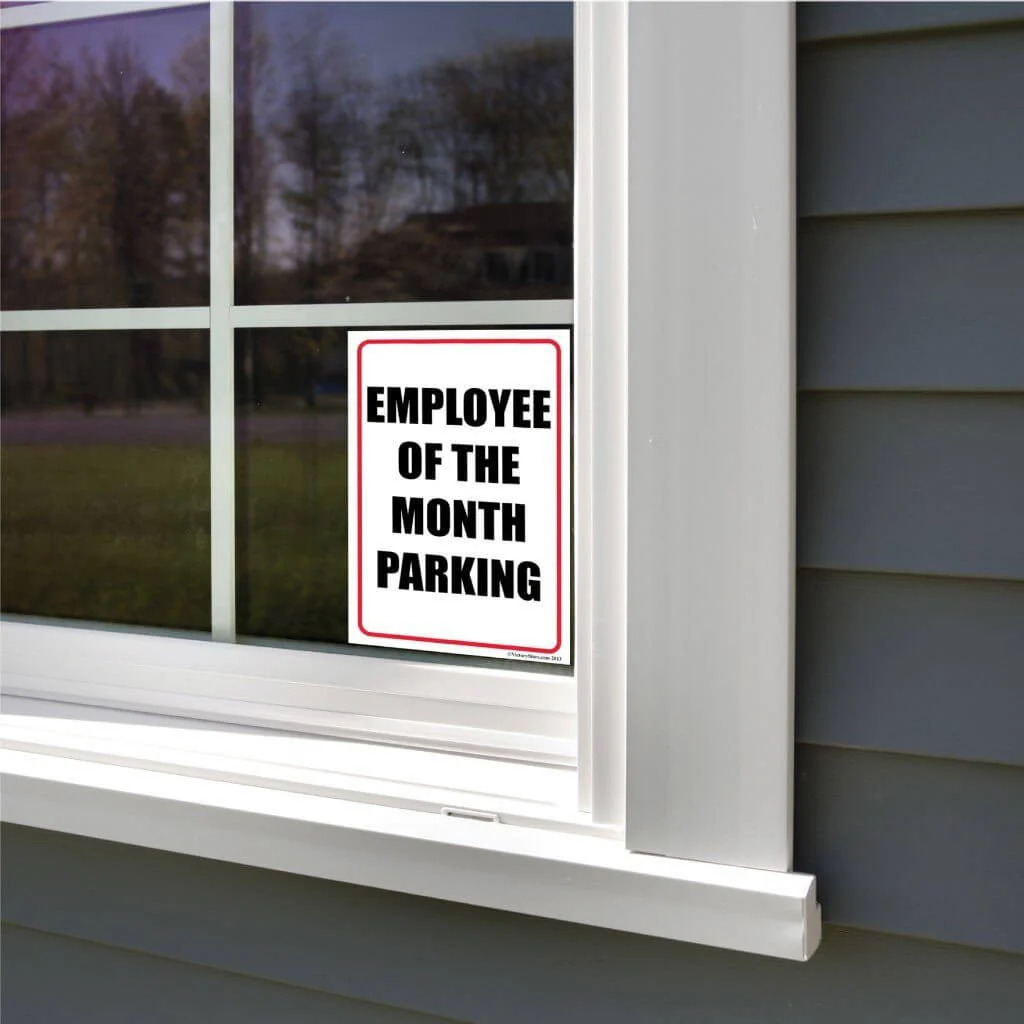 Employee of the Month Parking Sign or Sticker - Image 6