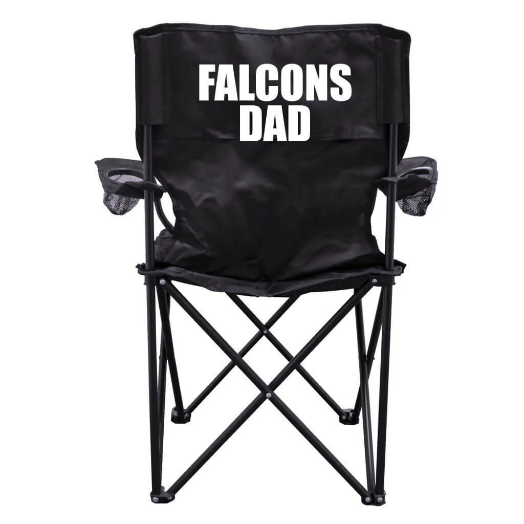 Falcons Dad Black Folding Camping Chair