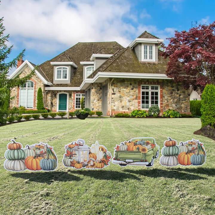 Fall Harvest Yard Card Fillers Set of 4