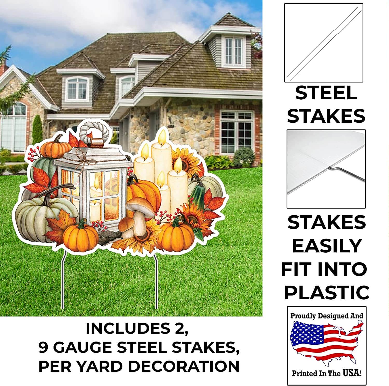Fall Harvest Yard Card Fillers Set of 4 - Image 4