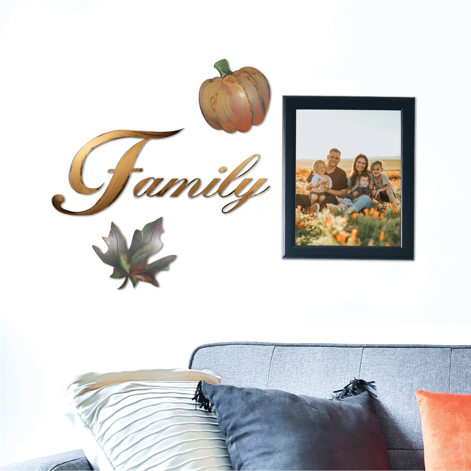 Hand Painted Fall Leaf Wall Decor