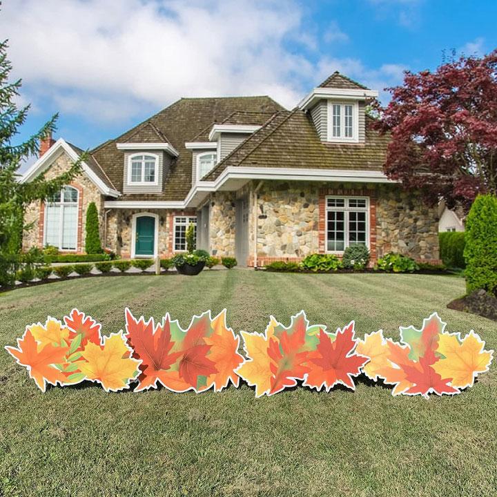 Fall Leaves Yard Card Fillers Set of 4