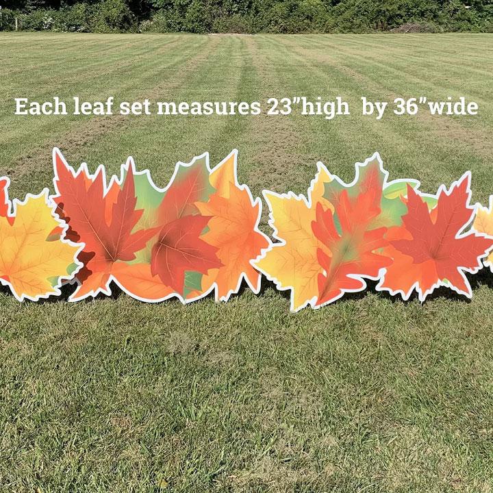 Fall Leaves Yard Card Fillers Set of 4 - Image 2