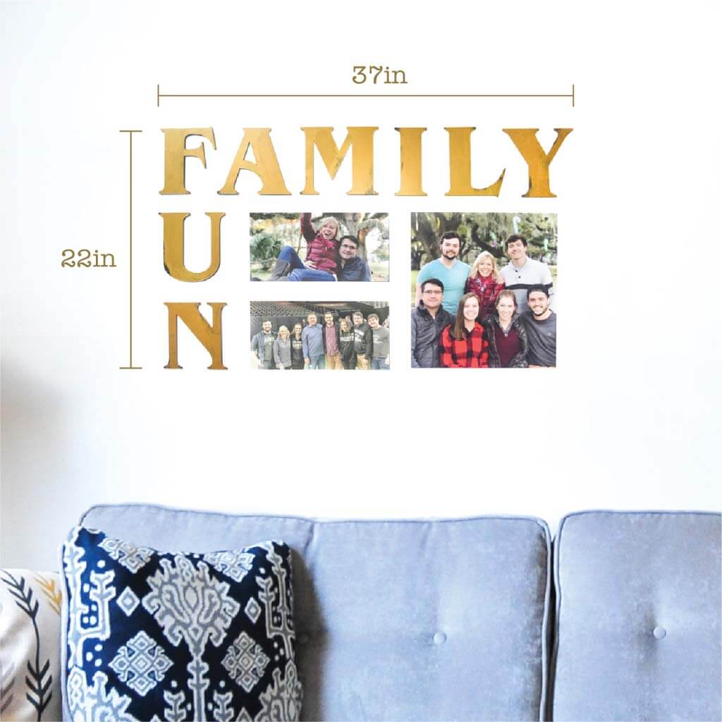 Family Fun 3D Wall Decor with Custom Photos - Image 2