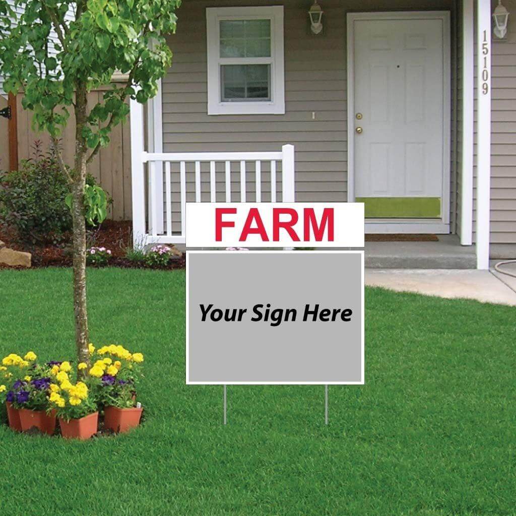 Farm Real Estate Yard Sign Rider Set