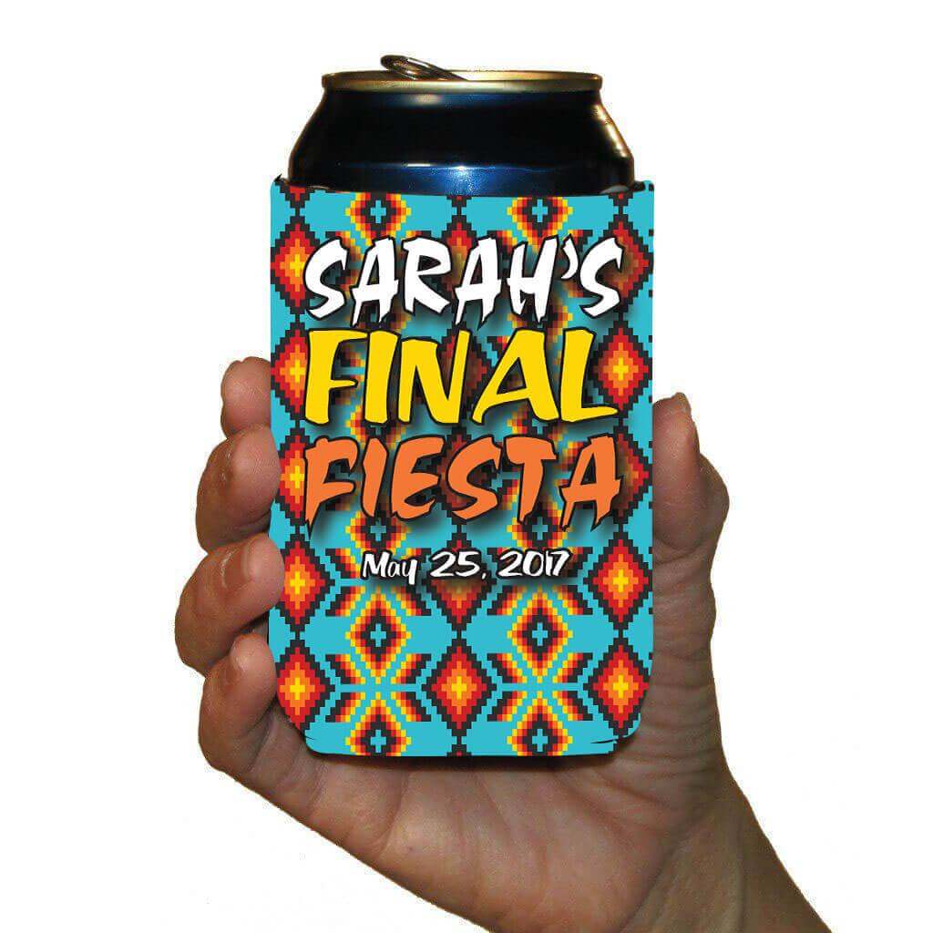 Final Fiesta Bachelorette Party Custom Can Cooler Set - Image 5
