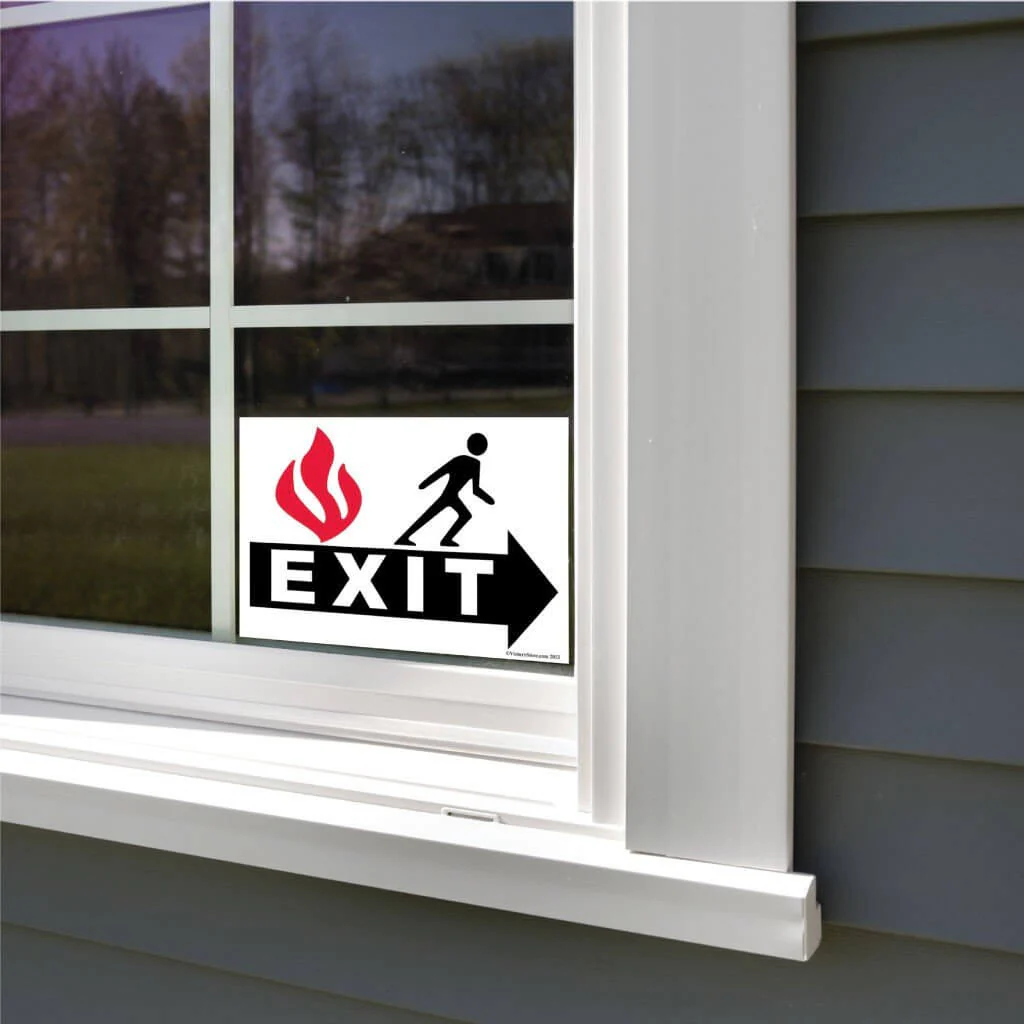 Fire Exit Sign or Sticker - Image 15