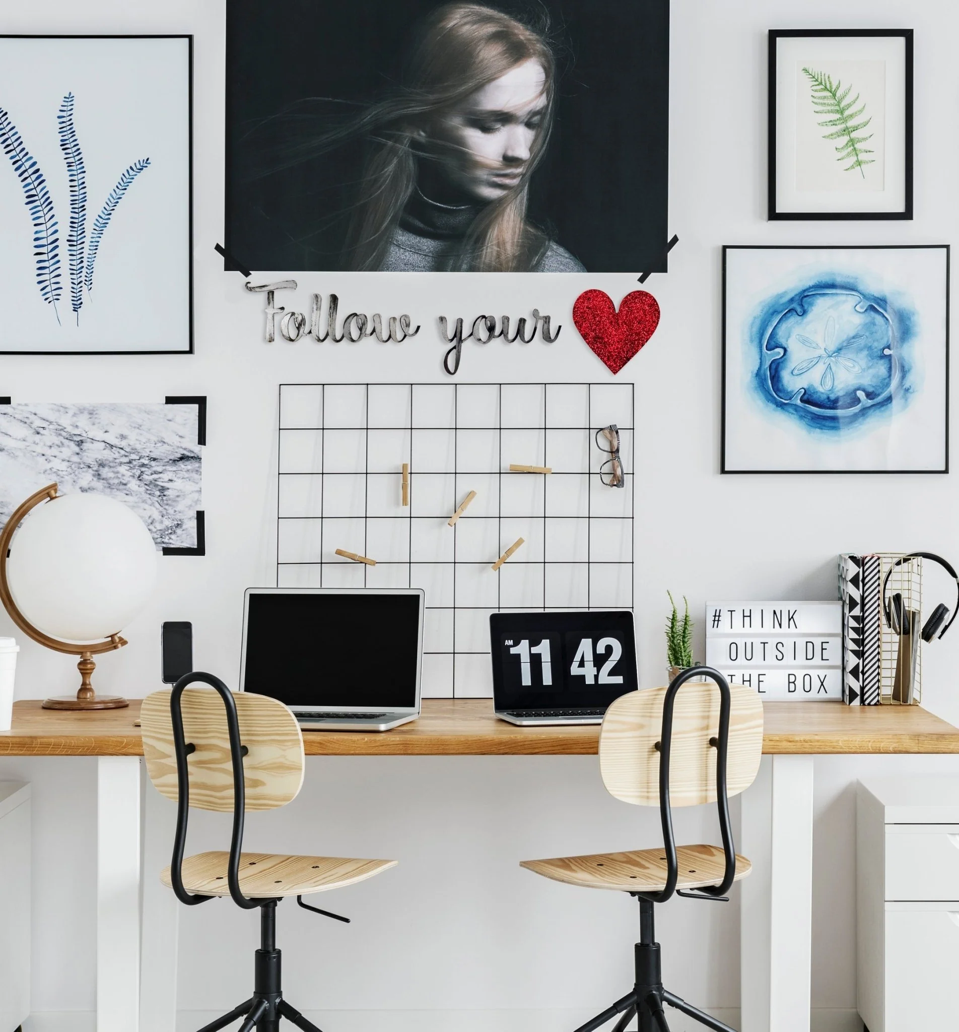 Follow your heart Hand Painted Wall Quote - Image 4