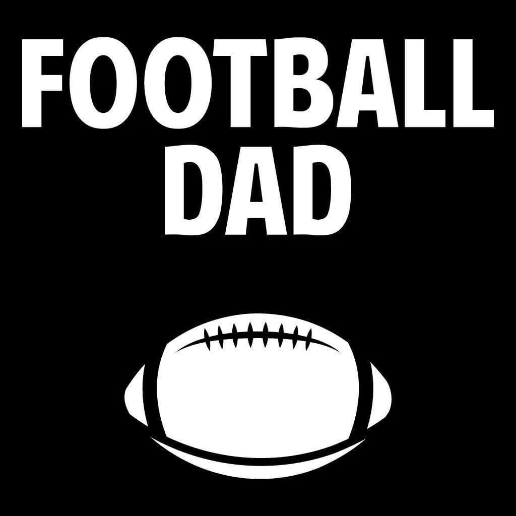 Football Dad Black Folding Camping Chair - Image 3
