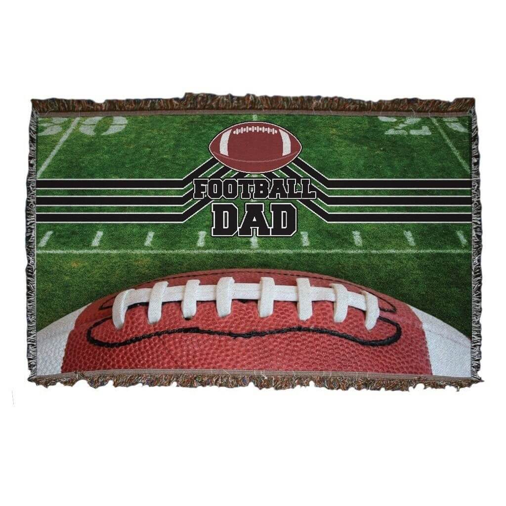 Football Dad Woven Blanket