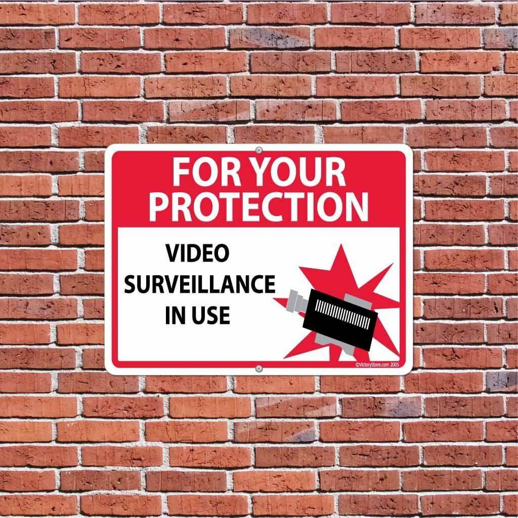 For Your Protection Video Surveillance in Use Sign or Sticker - Image 4