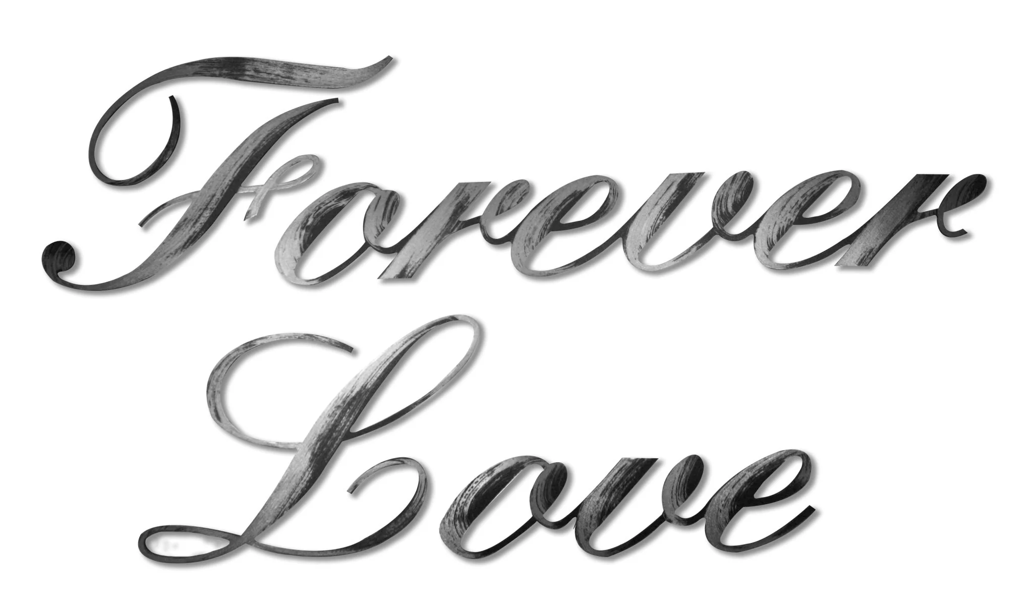 Script Forever Love Wall Word - Image 3
