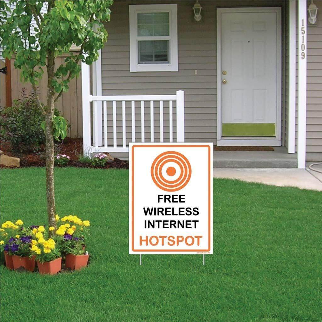 Free Wireless Internet Sign or Sticker